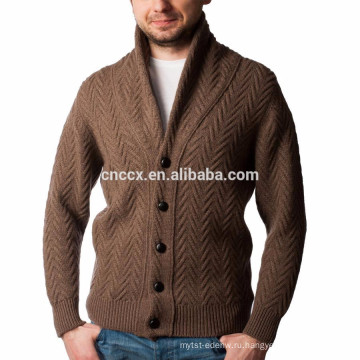 15PKSW24 Мужской трикотажный 100% мерсеризованная шерсть свитер